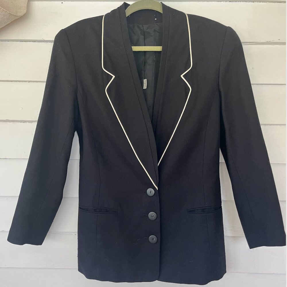 Vintage Wool Oversize Blazer Size 8